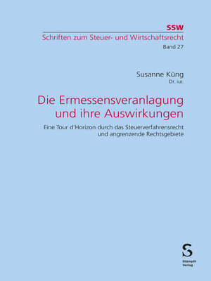 cover image of Die Ermessensveranlagung und ihre Auswirkungen